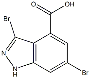 3,6-DIBROMOINDAZOLE-4-CARBOXYLIC ACID Structure