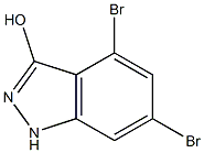 4,6-DIBROMO-3-HYDROXYINDAZOLE 구조식 이미지