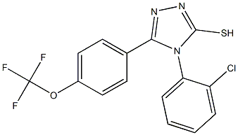 4-(2-CHLOROPHENYL)-5-(4-(TRIFLUOROMETHOXY)PHENYL)-1,2,4-TRIAZOLE-3-THIOL Structure