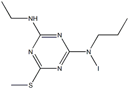 2-ETHYLAMINO-4-IODOPROPYLAMINO-6-METHYLTHIO-1,3,5-TRIAZINE 구조식 이미지