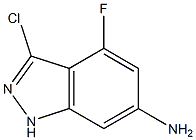 6-AMINO-3-CHLORO-4-FLUOROINDAZOLE 구조식 이미지