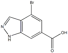 4-BROMOINDAZOLE-6-CARBOXYLIC ACID 구조식 이미지