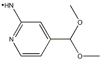 4-(DIMETHOXYMETHYL)PYRIDINE-2-AMINO 구조식 이미지