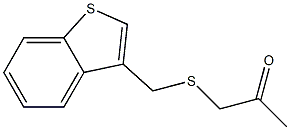 1-[(benzo[b]thiophen-3-ylmethyl)thio]acetone 구조식 이미지
