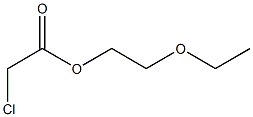 Chloro-acetic acid 2-ethoxy-ethyl ester 구조식 이미지