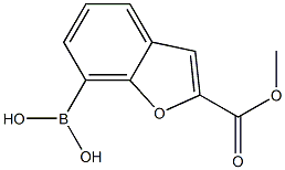 2-(METHOXYCARBONYL)BENZOFURAN-7YL-7-BORONICACID 구조식 이미지