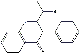 2-(1-BROMOPROPYL)-3-PHENYLQUINAZOLIN-4(3H)-ONE 구조식 이미지