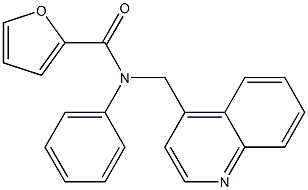 N-PHENYL-N-((QUINOLIN-4-YL)METHYL)FURAN-2-CARBOXAMIDE 구조식 이미지