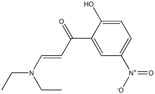 (E)-3-(diethylamino)-1-(2-hydroxy-5-nitrophenyl)prop-2-en-1-one 구조식 이미지