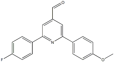 2-(4-fluorophenyl)-6-(4-methoxyphenyl)pyridine-4-carbaldehyde 구조식 이미지