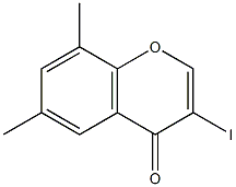 3-iodo-6,8-dimethyl-4H-chromen-4-one 구조식 이미지