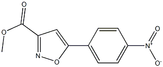 methyl 5-(4-nitrophenyl)isoxazole-3-carboxylate 구조식 이미지