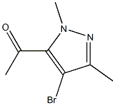 1-(4-bromo-1,3-dimethyl-1H-pyrazol-5-yl)ethanone 구조식 이미지