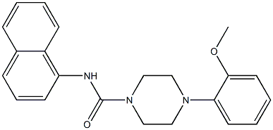 4-(2-METHOXYPHENYL)PIPERAZINE-1-CARBOXYLIC ACID NAPHTHALEN-1-YLAMIDE Structure