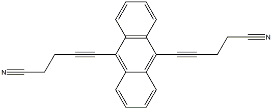 9,10-BIS(4-CYANOBUT-1-YNYL)ANTHRACENE Structure
