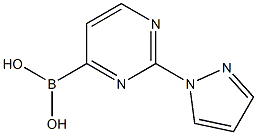 2-(1H-PYRAZOL-1-YL)PYRIMIDINE-4-BORONIC ACID Structure