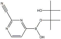 2-CYANOPYRIMIDINE-4-BORONIC ACID PINACOL ESTER Structure
