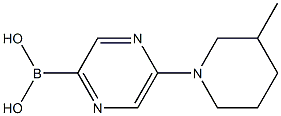 5-(3-METHYLPIPERIDIN-1-YL)PYRAZINE-2-BORONIC ACID 구조식 이미지