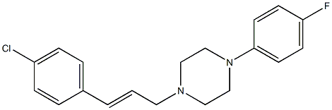 1-[(2E)-3-(4-CHLOROPHENYL)PROP-2-EN-1-YL]-4-(4-FLUOROPHENYL)PIPERAZINE Structure