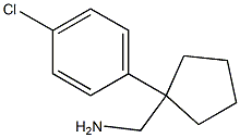1-[1-(4-CHLOROPHENYL)CYCLOPENTYL]METHANAMINE Structure