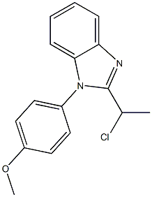 2-(1-CHLOROETHYL)-1-(4-METHOXYPHENYL)-1H-BENZIMIDAZOLE 구조식 이미지