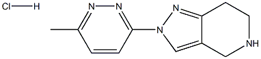 2-(6-METHYLPYRIDAZIN-3-YL)-4,5,6,7-TETRAHYDRO-2H-PYRAZOLO[4,3-C]PYRIDINE HYDROCHLORIDE Structure