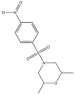 2,6-DIMETHYL-4-(4-NITRO-BENZENESULFONYL)-MORPHOLINE 구조식 이미지