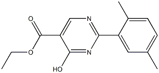 ETHYL 2-(2,5-DIMETHYLPHENYL)-4-HYDROXYPYRIMIDINE-5-CARBOXYLATE Structure