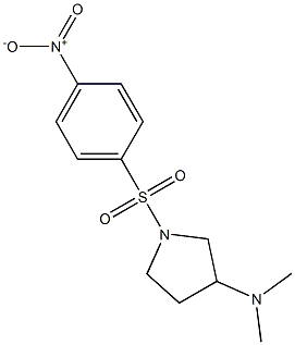 N,N-DIMETHYL-1-[(4-NITROPHENYL)SULFONYL]PYRROLIDIN-3-AMINE Structure