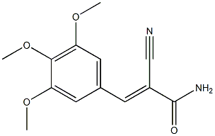 2-cyano-3-(3,4,5-trimethoxyphenyl)acrylamide 구조식 이미지