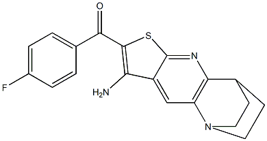 [5-amino-7-thia-1,9-diazatetracyclo[9.2.2.0~2,10~.0~4,8~]pentadeca-2(10),3,5,8-tetraen-6-yl](4-fluorophenyl)methanone Structure
