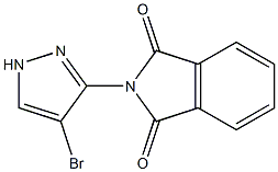 2-(4-bromo-1H-pyrazol-3-yl)isoindoline-1,3-dione Structure