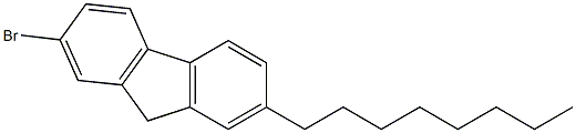 2-bromo-7-octyl-9H-fluorene 구조식 이미지