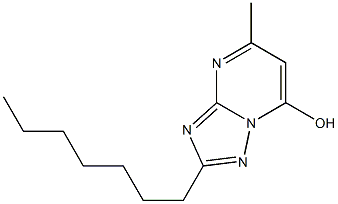 2-heptyl-5-methyl[1,2,4]triazolo[1,5-a]pyrimidin-7-ol Structure