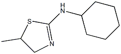 N2-cyclohexyl-5-methyl-4,5-dihydro-1,3-thiazol-2-amine Structure