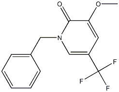 1-benzyl-3-methoxy-5-(trifluoromethyl)-2(1H)-pyridinone 구조식 이미지