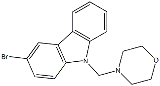 4-[(3-bromo-9H-9-carbazolyl)methyl]morpholine Structure