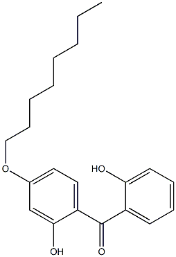 [2-hydroxy-4-(octyloxy)phenyl](2-hydroxyphenyl)methanone 구조식 이미지