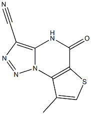 8-methyl-5-oxo-4,5-dihydrothieno[2,3-e][1,2,3]triazolo[1,5-a]pyrimidine-3-carbonitrile Structure