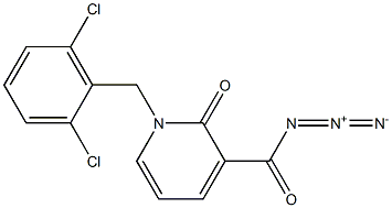 3-(azidocarbonyl)-1-(2,6-dichlorobenzyl)-2(1H)-pyridinone Structure