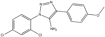 1-(2,4-dichlorophenyl)-4-(4-methoxyphenyl)-1H-1,2,3-triazol-5-amine Structure