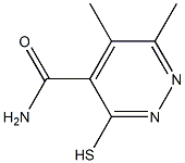 3-mercapto-5,6-dimethylpyridazine-4-carboxamide Structure
