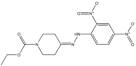 ethyl 4-[2-(2,4-dinitrophenyl)hydrazono]piperidine-1-carboxylate Structure