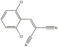 2-(2,6-dichlorobenzylidene)malononitrile 구조식 이미지