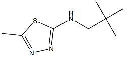 N2-neopentyl-5-methyl-1,3,4-thiadiazol-2-amine Structure