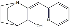 2-[(E)-2-pyridinylmethylidene]-3-quinuclidinol 구조식 이미지