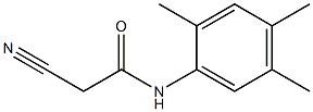 N1-(2,4,5-trimethylphenyl)-2-cyanoacetamide 구조식 이미지