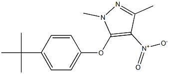 5-[4-(tert-butyl)phenoxy]-1,3-dimethyl-4-nitro-1H-pyrazole 구조식 이미지