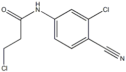 3-chloro-N-(3-chloro-4-cyanophenyl)propanamide Structure