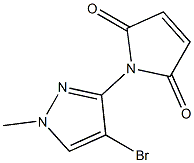 1-(4-bromo-1-methyl-1H-pyrazol-3-yl)-2,5-dihydro-1H-pyrrole-2,5-dione 구조식 이미지